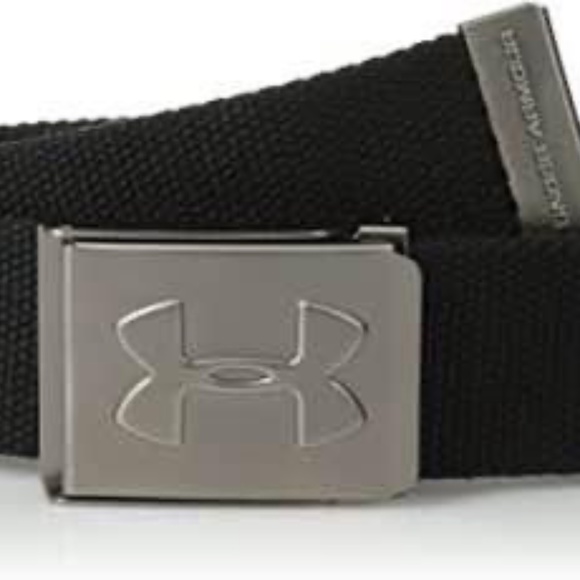 BRAND NEW boy youth under armour golf webbing adjustable reversible black / grey - Picture 3 of 7